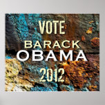 Poster moderno de la campaña de Obama 2012