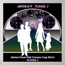 Poster moderno del túnel abstracto