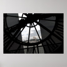 Poster: Montmartre en el reloj