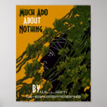 Poster mucho ruido sobre nada William Shakespeare