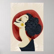 Poster Mujer Feliz