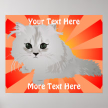 Poster mullido del gatito