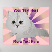 Poster mullido del gatito
