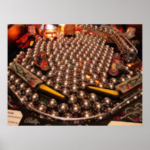 ¡poster Multiball del pinball!