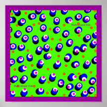 Poster multicolor de los puntos