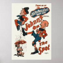 Poster musical del VODEVIL de la farsa de JOHNNY s