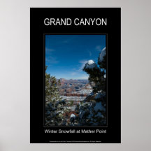 Poster negro del punto 2876 Nevado Mather