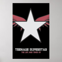 Poster original de la "superestrella adolescente"