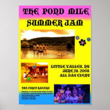 Poster original del atasco del verano de la milla 