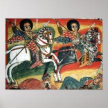 Poster ortodoxo etíope de la pintura de la iglesia