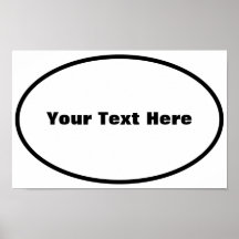 Poster oval europeo adaptable