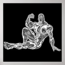 Poster para hombre de la actitud del Bodybuilder d