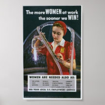 Poster patriótico de WWII. Esfuerzo de la guerra