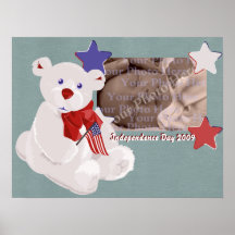 Poster patriótico del oso