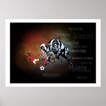 Poster "perro rojo "
