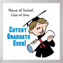 Poster personalizado de la graduación de los mucha