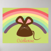 Poster personalizado del ratón de los niños