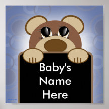 Poster personalizado del sitio del bebé
