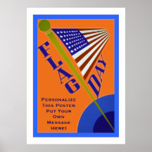 Poster personalizado del vintage del ~ del día de 