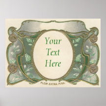 Poster personalizado personalizable del vintage