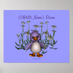 Poster personalizado sitio de la pared de los niño