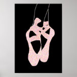 Poster precioso de los zapatos de ballet del En Po