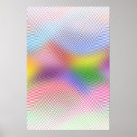 Poster psicodélico: Ondas abstractas del color