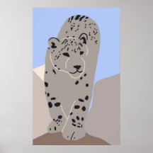 Poster que camina de la onza