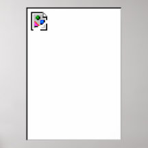 Poster quebrado del icono de la imagen