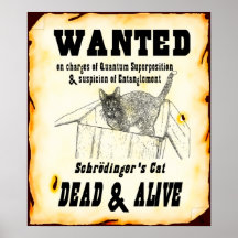 Poster "querido" del gato de Schrodinger