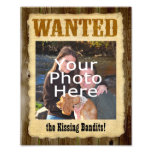 Poster querido personalizado, foto grande w/Text