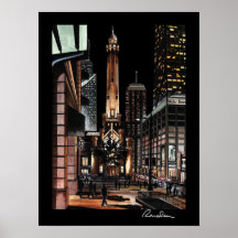 Poster Randsom de Chicago de la torre de agua