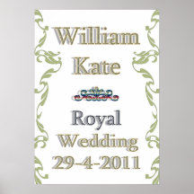 Poster real del boda de Guillermo Kate