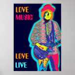 poster retro de la música A PARTIR del 14..95