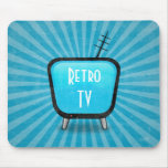 Poster retro de la televisión del vintage TV Tapete De Ratones