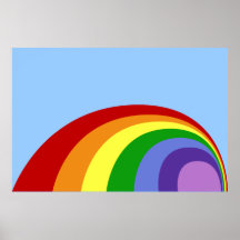 Poster retro del arco iris