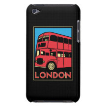poster retro del art déco de Londres Westminster I Case-Mate iPod Touch Cárcasa