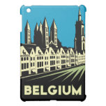 poster retro del viaje del art déco de Bélgica