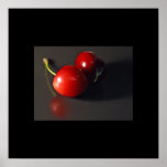 Poster rojo de las cerezas posters