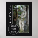 Poster romántico del personalizado de Italia