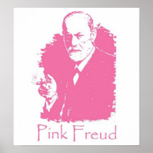 Poster rosado de Freud