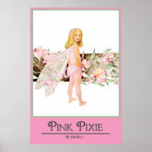 Poster rosado del duendecillo