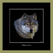 Poster salvaje del arte del lobo gris posters