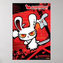Poster sangriento I del conejito