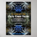 Poster Scifi del fractal" del acontecimiento del f