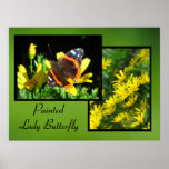 Poster - señora pintada Butterfly