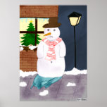Poster solo del muñeco de nieve