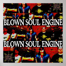 Poster soplado del motor del alma