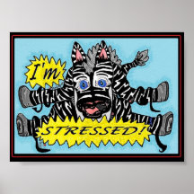 Poster subrayado de la cebra 2