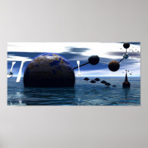 Poster surrealista de la comunicación
